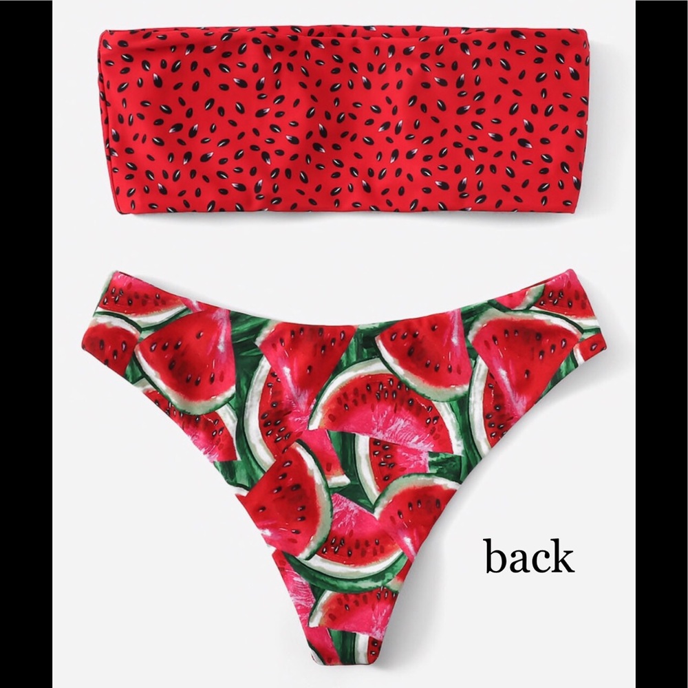 Watermelon bandeau bikini - Picture 3 of 7